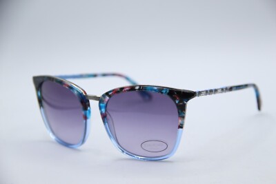 NEW BEBE BB7232 (460) BLUE MULTICOLOR GRADIENT AUTHENTIC SUNGLASSES 55-19