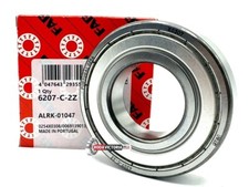 FAG 6207 ZZ C3 Deep Groove Ball Bearing, Metal Shielded 35x72x17 mm