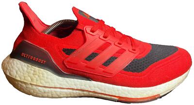 Adidas UltraBoost 21 Running Shoes Mens Size 11 Vivid Red Solar‎ Black Sneakers adidas Ultraboost 21 Cold.RDY  main image 3