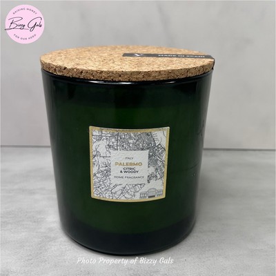 Vila Hermanos Palermo Italy Large Candle 500g 17.64oz - Citric & Woody NEW