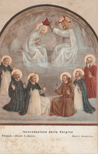 Vintage Postcard Coronation of the Virgin by Beato Angelico, San Marco, Florence