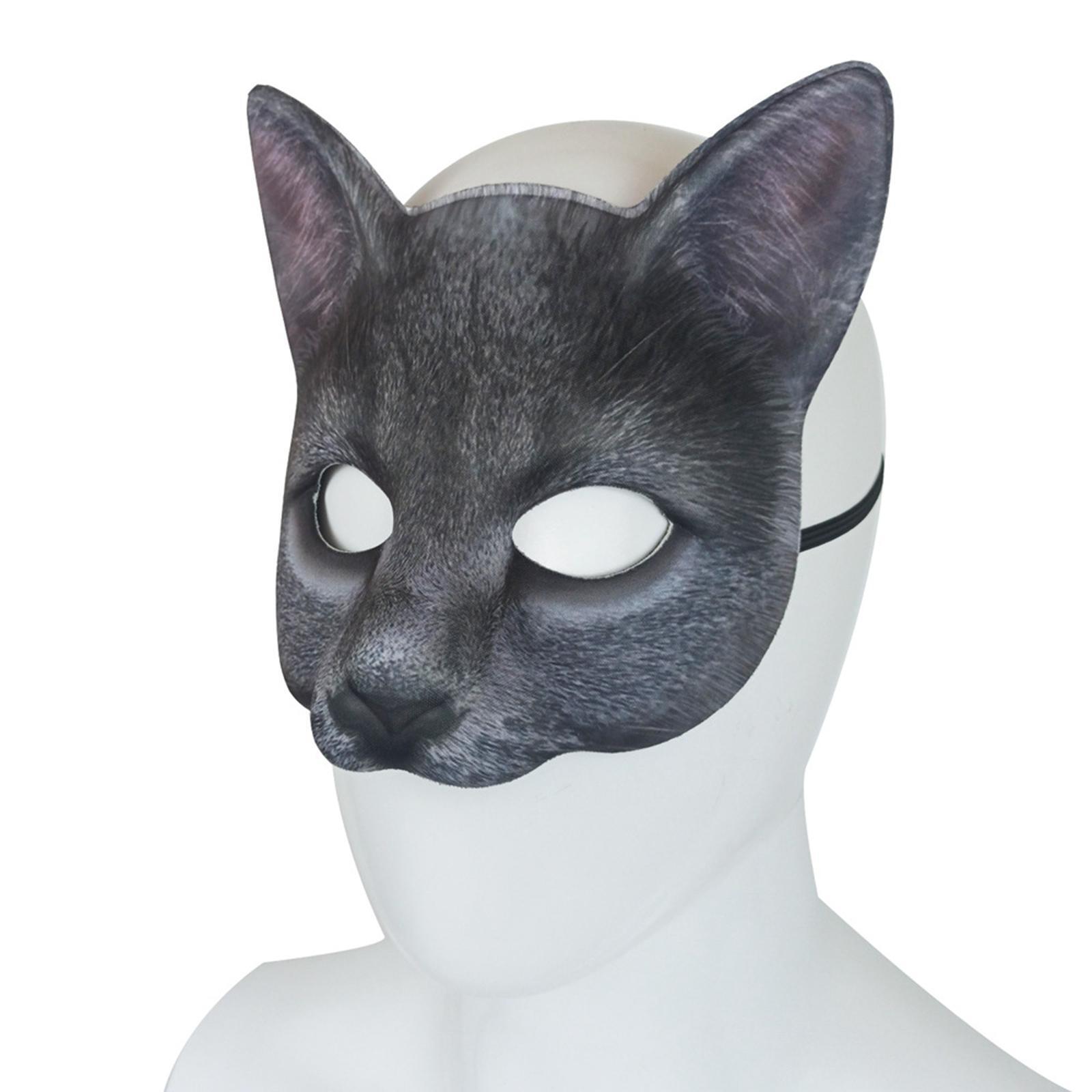 Cat Mask Decorative Roles Play for Bars Theatrical Stage Performance