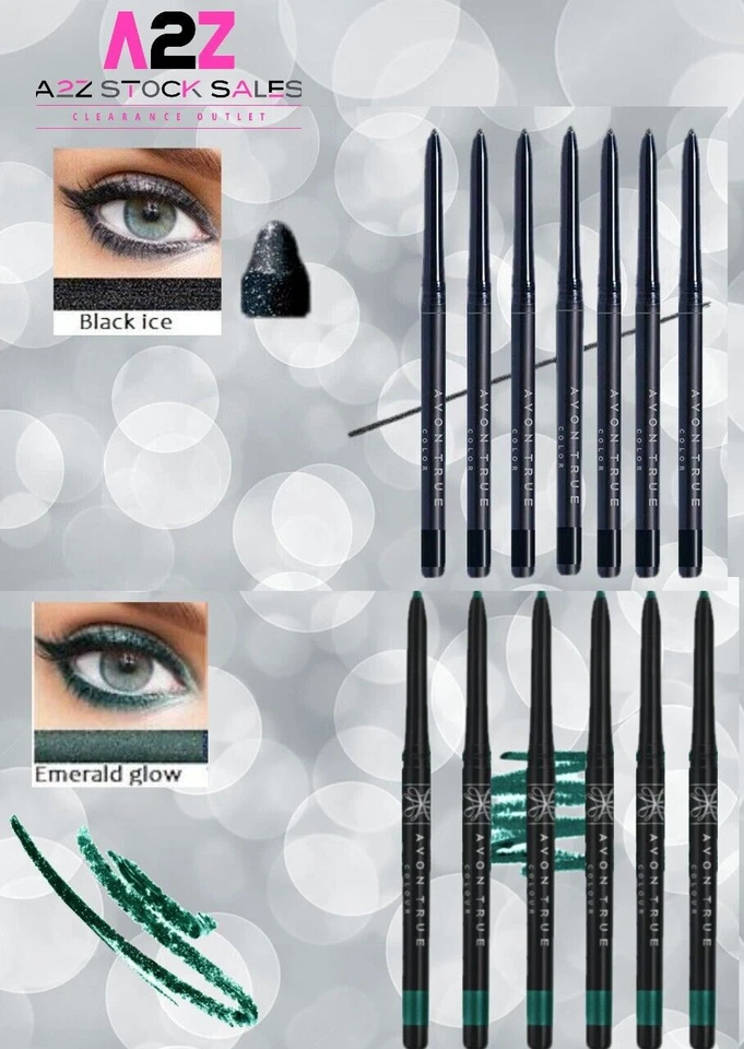 10x Avon True Colour Glimmerstick Diamonds Twist Up Eyeliner - 2 Colours