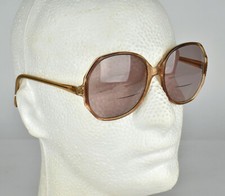 VTG 1980s Oversize Brown Plastic Eyeglasses Sunglassees Frames 56-16-140
