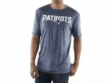 New England Patriots Majestic Heather Navy Blue Pro Grade Short Sleeve Shirt