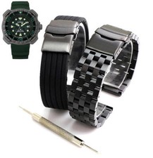 Steel Silicone Replacement Watch Band Citizen Promaster BN0228-06W E168-S126550