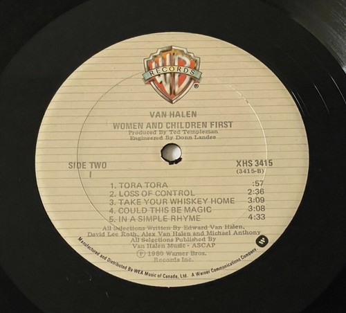 Van Halen Women And Children First Vinyl LP 1980 ORIG Cover VG+ Disc: VG+ - Picture 4 of 4