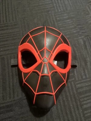 BLACK RED SPIDERMAN HALLOWEEN MASK one size PRETEND PLAY WEAR NICE!! (BOYS) - Image 1 of 3