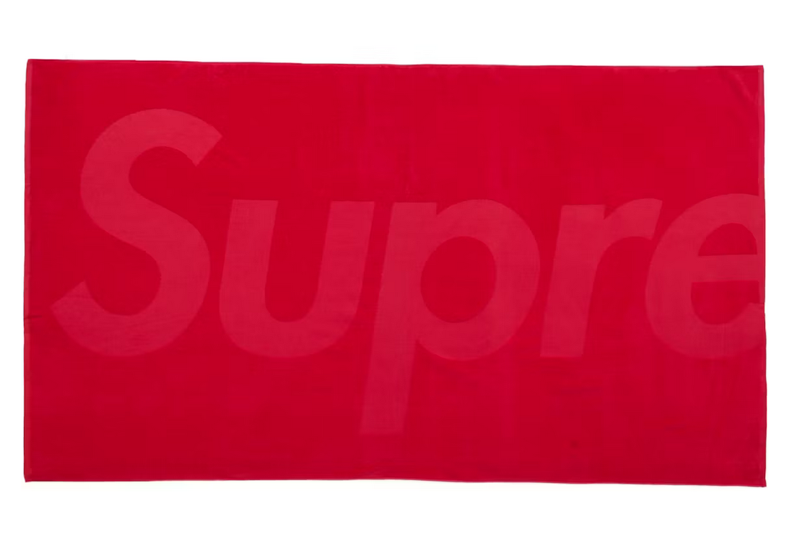 Supreme New York Tonal Logo Beach Red Towel (SS23A111) NEW Supreme New York Tonal Logo Beach Red Towel (SS23A111) NEW