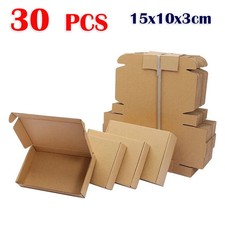 30PCS 6 Kraft Paper Brown Carton Cardboard Package Wedding Party Small Gift Box
