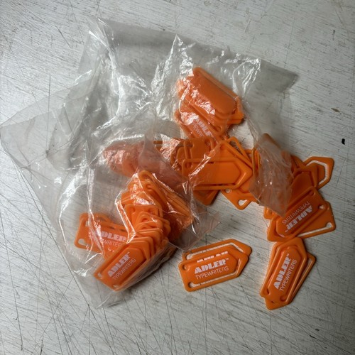 45 orange promotional plastic paperclips for Adler Typewriters - Picture 1 of 3