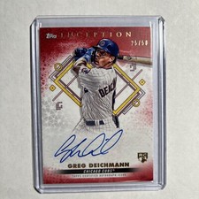 2022 Inception Base and Emerging Stars Red 25/50 Greg Deichmann Rookie Auto RC