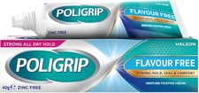Zinc-Free Denture Adhesive Cream - Clear, Strong Hold for 12 Hours, 40g
