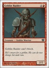 Goblin Raider - Normal NM MTG 9th Edition