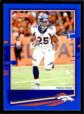 2020 Donruss Melvin Gordon III Blue Press Proof #89 - Denver Broncos