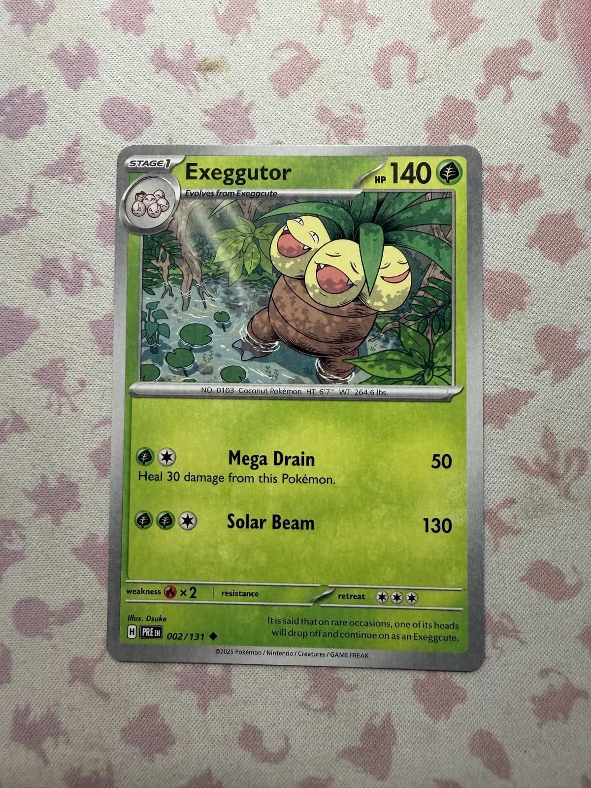 Exeggutor Uncommon SV: Prismatic Evolutions 002/131 NM