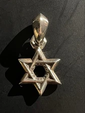 Chrome Hearts Star of David Silver Charm Complete Excellent Condition