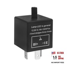 CF-13 LED Flasher Relay, Turn Signal Relay, 3 Pins 12V Turn Signal Adjustable