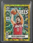 REED SHEPPARD 2024-25 DONRUSS OPTIC #4 ROOKIE NET MARVELS GOLD INTERNATIONAL /10