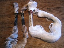 Threadworx DMC COTTON LOT OF 3 SKEINS THREAD-20 YD GREY/BROWN