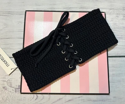 Montce Haut De Bikini Bandeau Sans Bretelles En Crochet Noir XS - Photo 1/3
