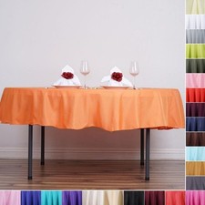 5 ROUND 90" POLYESTER TABLECLOTHS Wedding Catering Kitchen Supplies on SALE