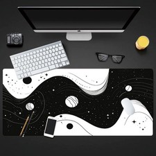 40 90cm Gaming Mouse Pad, Large Extended Computer Keyboard Mouse Pad, Non-Slip M