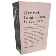 Secret Book Hidden Compartment "Live Laugh Love" Hideaway Storage Box
