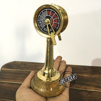 6 Inch Brass Ship Telegraph Engine Order Nautical Collectible Decor Gift Item