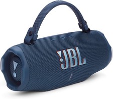 JBL Charge 6 Portable Waterproof Speaker w/Powerbank, Blue-Certified