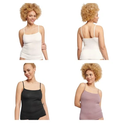 Sloggi EVER Ease Camisole Top with Spaghetti Straps Organic Cotton Vest 10219622 - Image 1 of 4