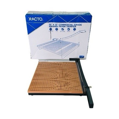 X-ACTO Square Heavy-Duty 15''X15'' Paper Trimmer 15 Sheet Cutting Capacity Wood