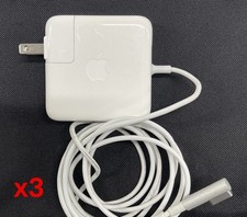 Lot of 3 OEM Apple A1374 MagSafe Power Adapters Laptop Chargers 14.5V 3.1A 45W