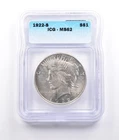 1922-S Peace Silver Dollar MS62 ICG *6972