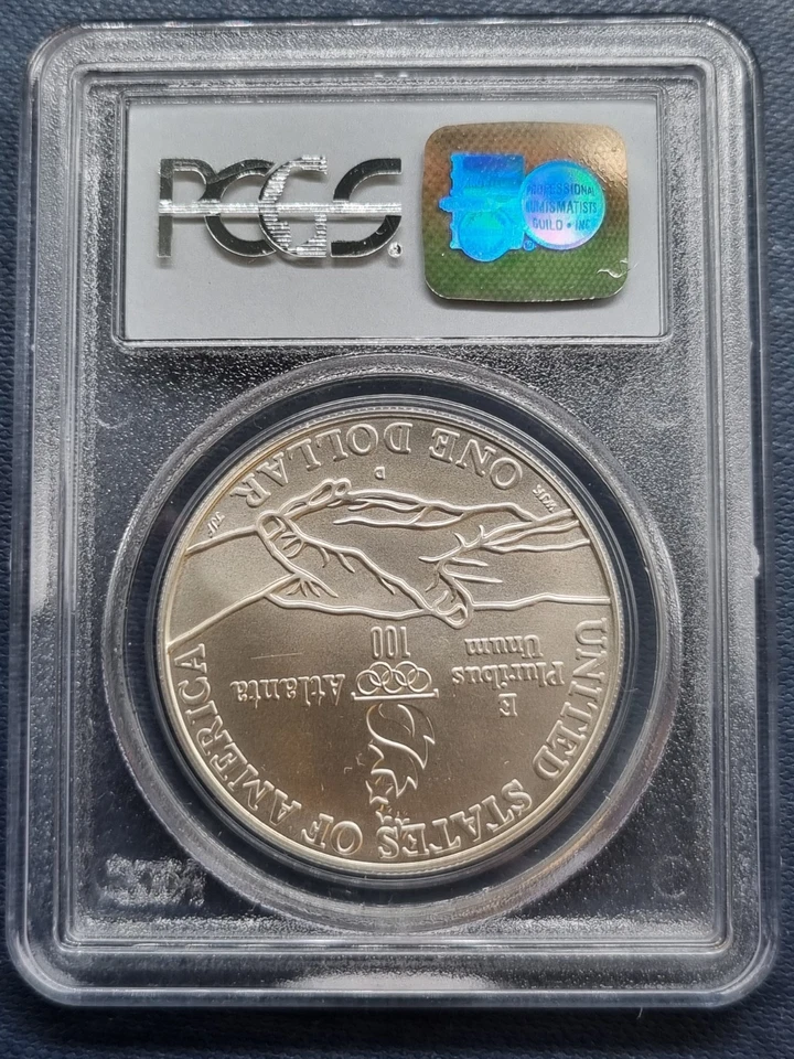 1995 D One Dollar Silver Commemorative PARALYMPICS - PCGS MS69 - #92451 - Image 2 of 2