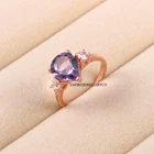 Alexandrite Ring, 925 Sterling Silver, Engagement Ring, Anniversary Gift Ring