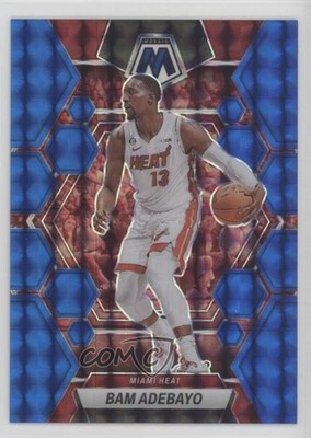2022-23 Panini Mosaic Blue Mosaic Prizm 1/199 Bam Adebayo #78 11h3
