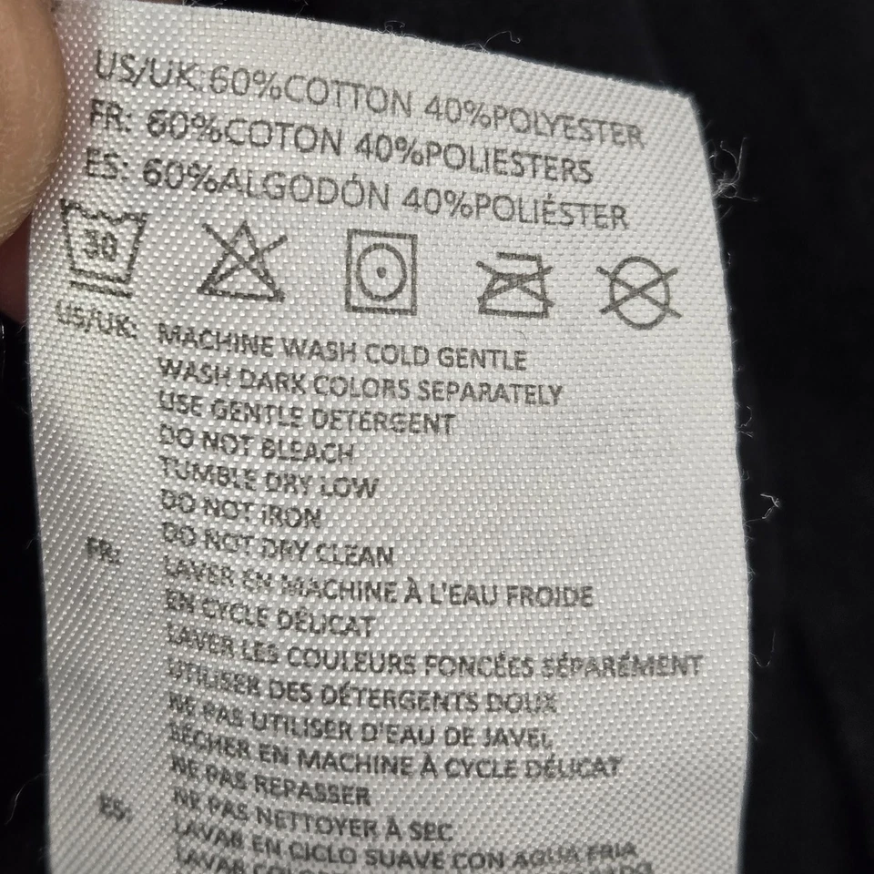 Camisa Fox Mujer L Negra Estampado Gráfico Motocross Logo Cuello en V Manga Corta Foto 4 de 4