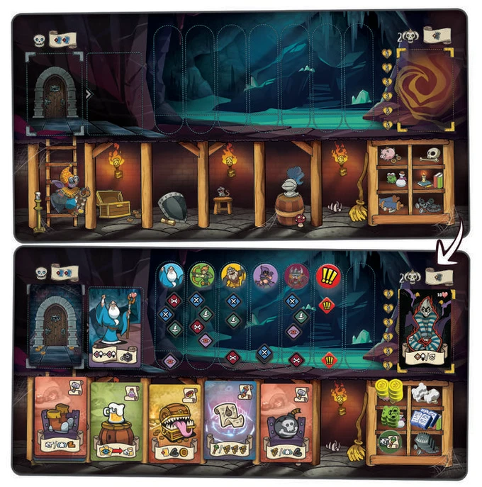 Keep the Heroes Out Underground Market: 5 Neopren Gamemats, 4x Player & 1x Game - Bild 3 von 3