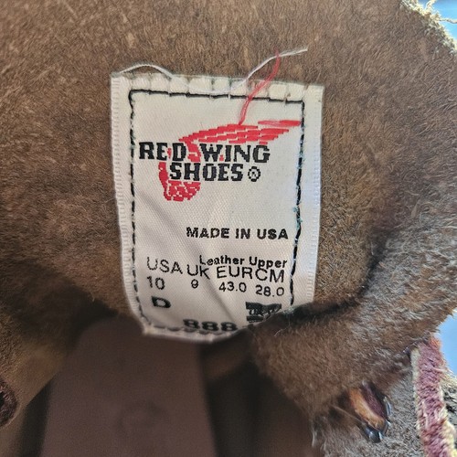Red Wing Moc Toe Boots UK 9 barely worn - Picture 7 of 7