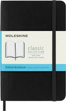 Classic Notebook, Soft Cover, Poet Dotted, Bla, 192 Pas