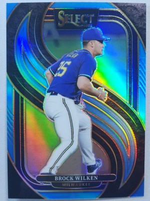 2025 Panini Select #162 Brock Wilken Blue Prizms #/199