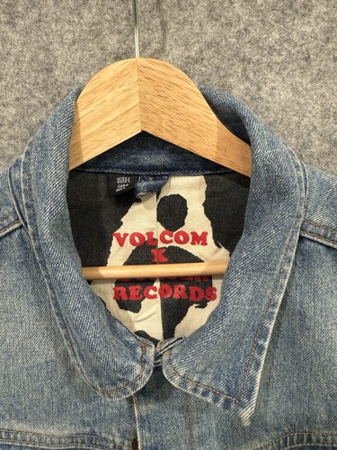 Volcom X Burger Records Denim Jacket Size Large - Picture 4 of 4