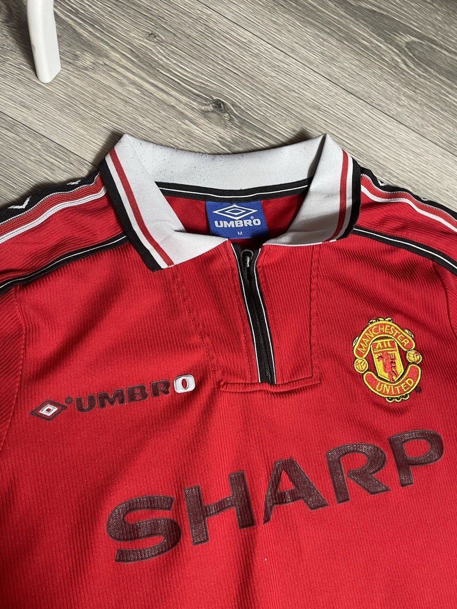Vintage Manchester United 98/00 Home Size M Umbro Jersey Shirt