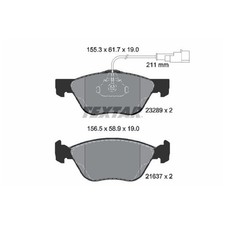 Satz Bremsbeläge Bremsklötze vorne für Alfa Romeo 156 932 GT 937 GTV | 244730
