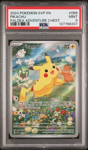 2024 Pokemon SVP Pikachu #088 Paldea Adventure Chest PSA 9 – Exclusive Promo
