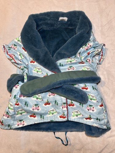 MERRY & BRIGHT HOLIDAY PET CAMPER DOG ROBE - SIZE XL