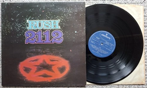 Rush "2112" First UK Press 1976 VG Max Webster Geddy Lee Neil Peart Alex Lifeson