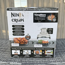 Image of Ninja CRISPi Portable Air Fryer 1700W Grey Glass 4 Programs 450F 3.8L