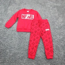 Marvel 2 Piece Sweatshirt Joggers Set Boys 110cm Avengers Iron Man Graphic NWT